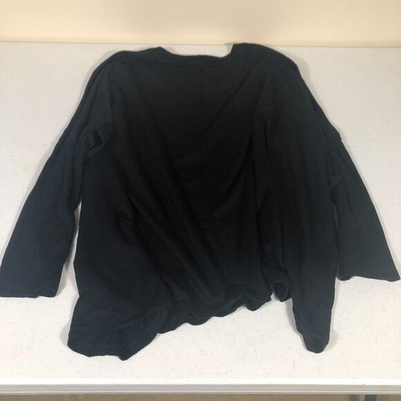 Karen Kane Sweater Womens Black Large Oversized Quiet Luxury Dark Academia Goth - Picture 2 of 5